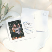 Voeding en slechte dans | Blauw handschrift Briefkaart