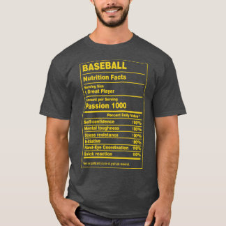 Voeding Feiten Honkbal T-shirt
