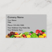 Voeding Fruit Groenten Visitekaartje (Voorkant)