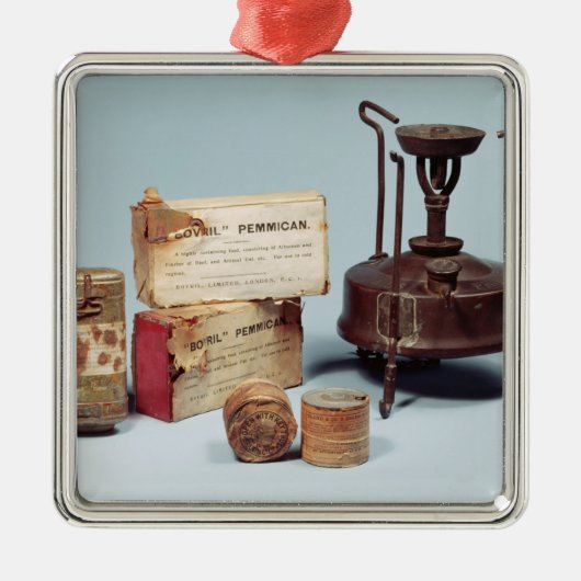 Voeding genomen op Scott's Antarctische expeditie Metalen Ornament (Voorkant)