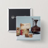 Voeding genomen op Scott's Antarctische expeditie Vierkante Button 5,1 Cm (Voorkant /achterkant)