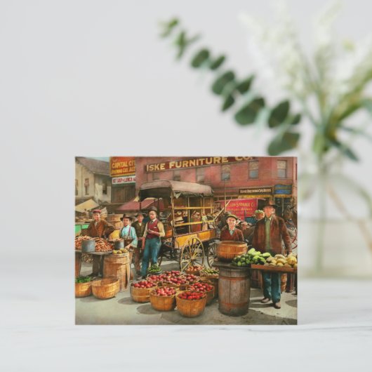 Voeding - groenten - Indianapolis Market 1908 Briefkaart (Staand voorkant)