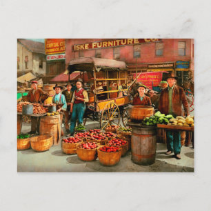 Voeding - groenten - Indianapolis Market 1908 Briefkaart