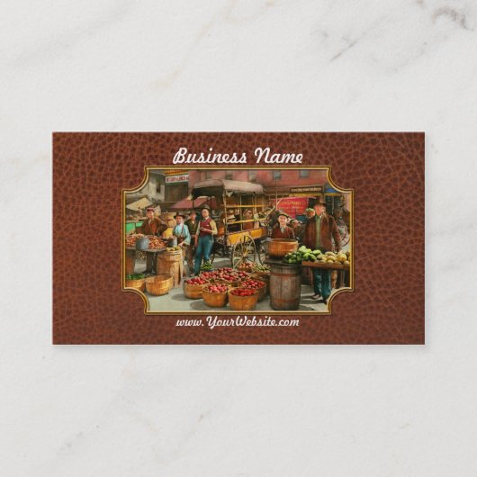 Voeding - groenten - Indianapolis Market 1908 Visitekaartje (Voorkant)