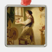 Voeding in de winter metalen ornament (Voorkant)