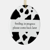 Voeding in opgaande kleerhanger keramisch ornament (Rechts)