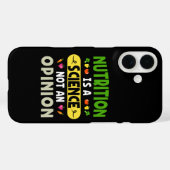 Voeding Is Een Wetenschap Geen Mening Voedingsdesk Case-Mate iPhone Case (Achterkant (horizontaal))