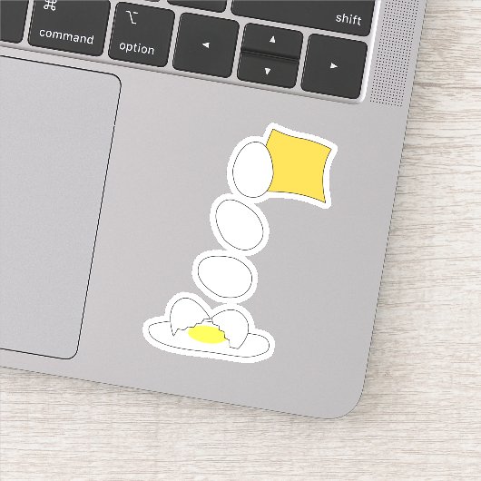 Voeding - kaas versus eieren. sticker (Detail)