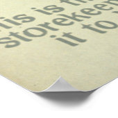 Voeding markeert WPA-vintage-poster Poster (Hoek)