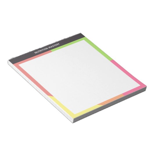 Voeding meesterschap notitieblok (Schuin)