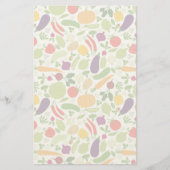 Voeding op witte achtergrond briefpapier (Voorkant)