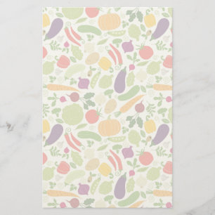 Voeding op witte achtergrond briefpapier