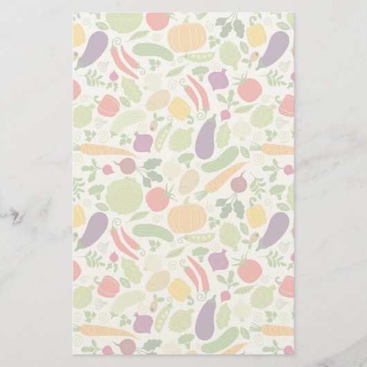 Voeding op witte achtergrond briefpapier (Voorkant)