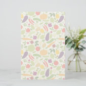 Voeding op witte achtergrond briefpapier (Staand voorkant)