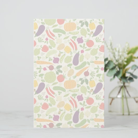 Voeding op witte achtergrond briefpapier (Staand voorkant)