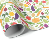 Voeding op witte achtergrond cadeaupapier (Rol Hoek)