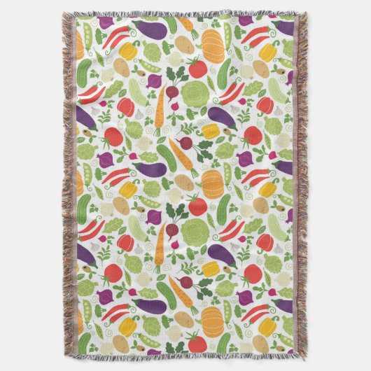 Voeding op witte achtergrond deken (Voorkant Verticaal)