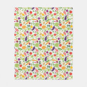 Voeding op witte achtergrond fleece deken (Voorkant)