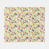 Voeding op witte achtergrond fleece deken (Voorkant (Horizontaal))