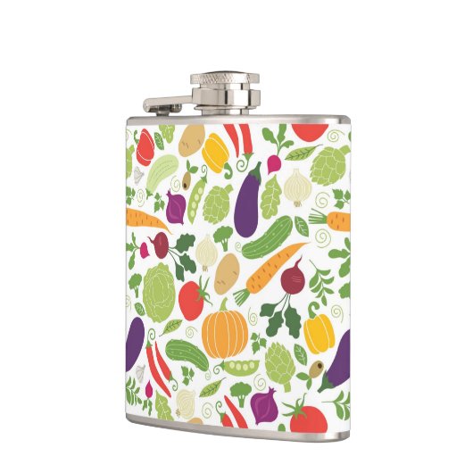 Voeding op witte achtergrond heupfles (Links)