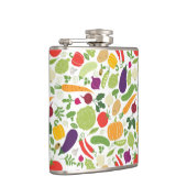 Voeding op witte achtergrond heupfles (Rechts)