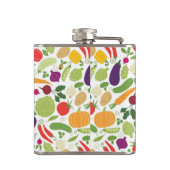 Voeding op witte achtergrond heupfles (Achterkant)