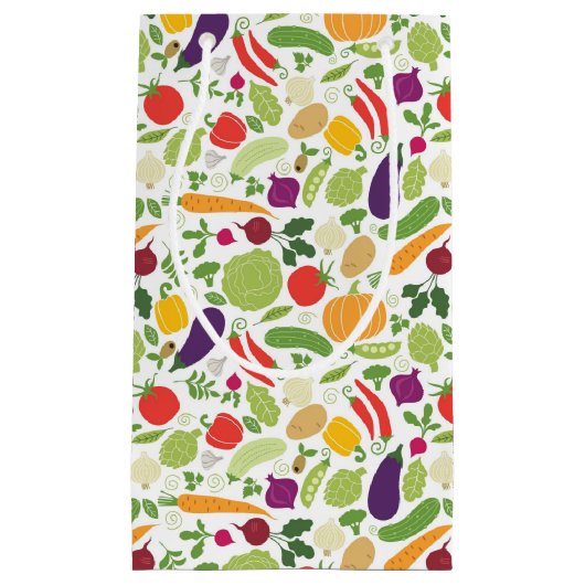 Voeding op witte achtergrond klein cadeauzakje (Voorkant)