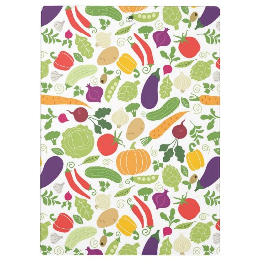 Voeding op witte achtergrond klembord (Achterkant)