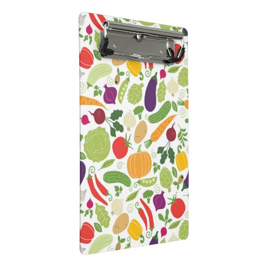 Voeding op witte achtergrond mini klembord (Schuin)