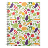 Voeding op witte achtergrond notitieboek (Voorkant)