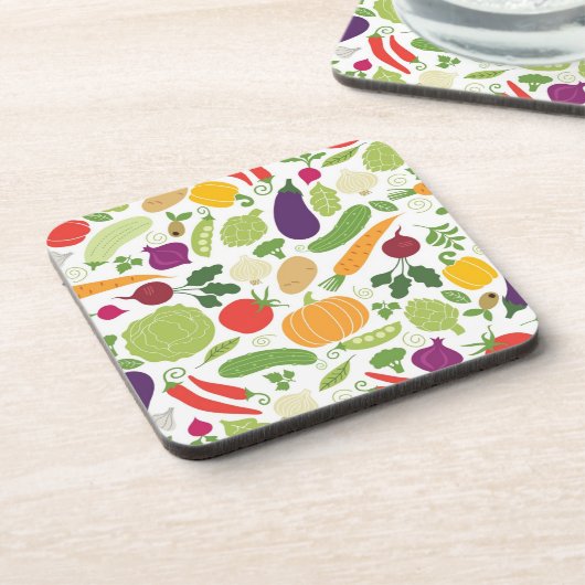 Voeding op witte achtergrond onderzetter (Linkerzijde)