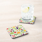 Voeding op witte achtergrond onderzetter (Rechterzijde)