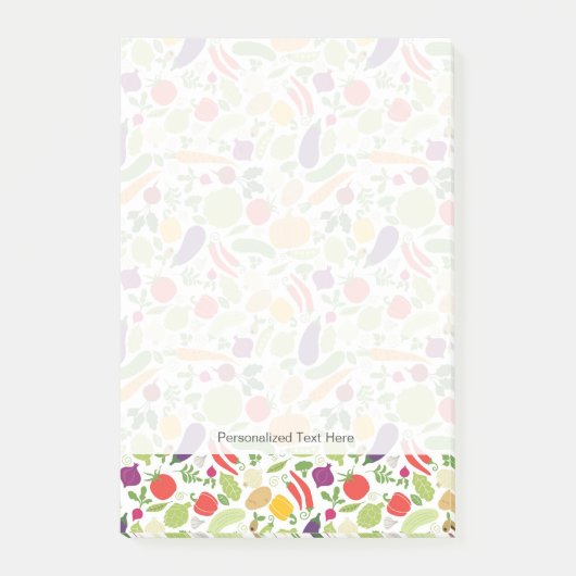 Voeding op witte achtergrond post-it® notes (Voorkant)