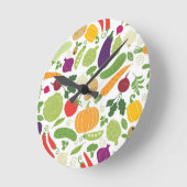 Voeding op witte achtergrond ronde klok (Hoek)