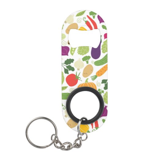 Voeding op witte achtergrond sleutelhanger flessenopener (Voorkant)