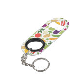 Voeding op witte achtergrond sleutelhanger flessenopener (Achterkant Gekanteld)