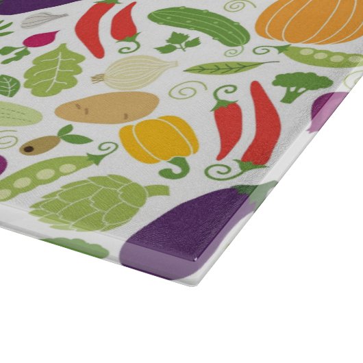 Voeding op witte achtergrond snijplank (Hoek)