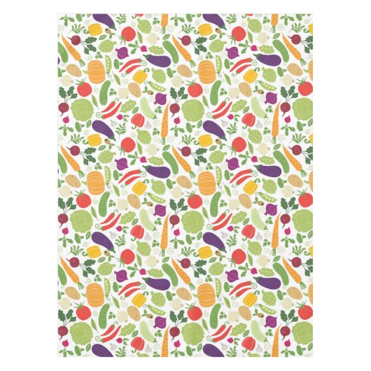 Voeding op witte achtergrond tafelkleed (Voorkant)