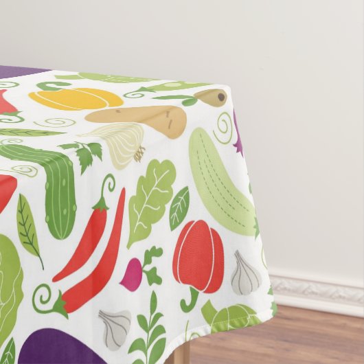 Voeding op witte achtergrond tafelkleed (Voorbeeld)