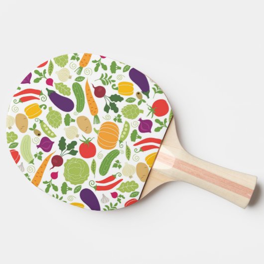 Voeding op witte achtergrond tafeltennisbatje (Zijkant)