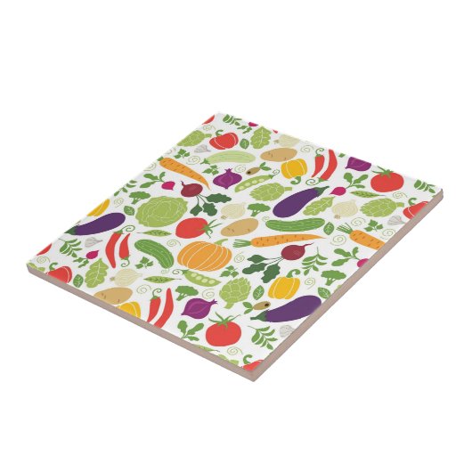 Voeding op witte achtergrond tegeltje (Zijkant)