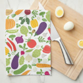 Voeding op witte achtergrond theedoek (Quarter Fold)