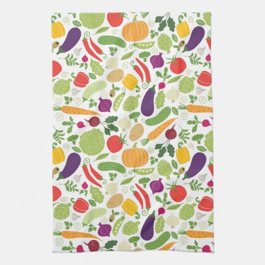 Voeding op witte achtergrond theedoek (Verticaal)