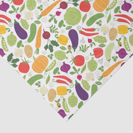 Voeding op witte achtergrond tissuepapier (Detail)