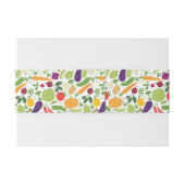 Voeding op witte achtergrond uitnodigingen wikkel (Achterkant Voorbeeld)