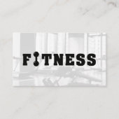 Voeding Persoonlijke gezondheid | Fitness dumbbell Afsprakenkaartje (Voorkant)