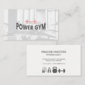 Voeding Persoonlijke gezondheid | Trainer voor gym Afsprakenkaartje (Voorkant / Achterkant)