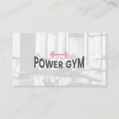 Voeding Persoonlijke gezondheid | Trainer voor gym Afsprakenkaartje (Voorkant)