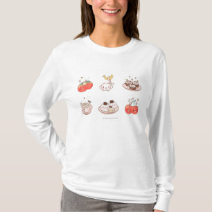 Voeding tegen witte achtergrond t-shirt