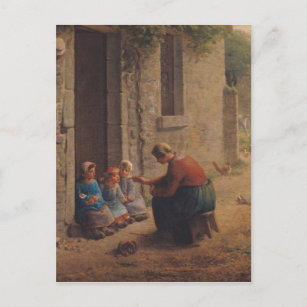Voeding the Young, 1850 Briefkaart